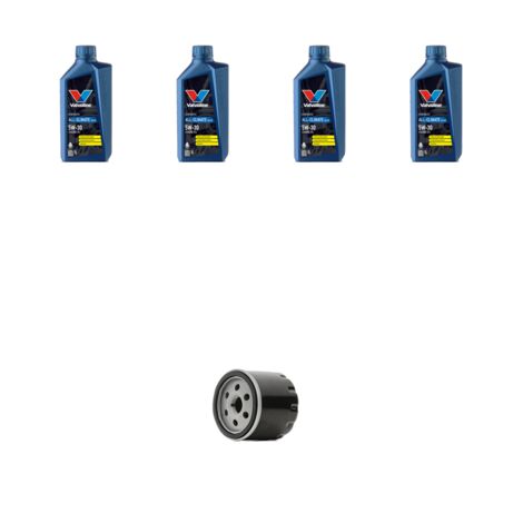 Kit filtro olio e 4L compatibile con Vw Polo VI (AW) 1.0 TGI 66kw Dal 2017