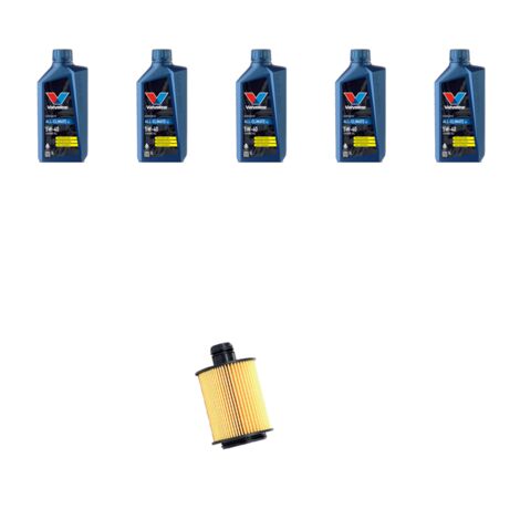 Kit filtro olio e 5L compatibile con Alfa Romeo 159 (939) 1.8 TBI 147kw dal 2009-2011