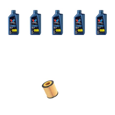 Kit filtro olio e 5L compatibile con Alfa Romeo 159 (939) 1.9 jtdm 16v 100kw dal 2005 al 2011
