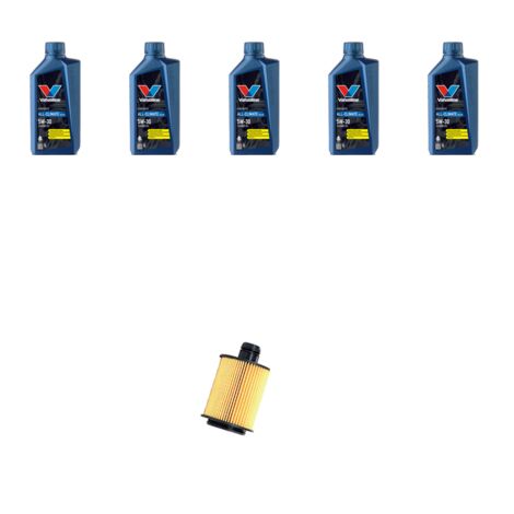 Kit filtro olio e 5L compatibile con Alfa Romeo 159 (939) 2.0 Jtdm 125kw dal 2009 -2011