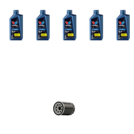 Kit filtro olio e 5L compatibile con Alfa Romeo 166 (936) 2.4 jtd 103kw dal 1998 al 2002