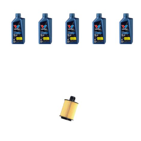 Kit filtro olio e 5L compatibile con Alfa Romeo Brera (939) 1.8 TBI 16v 147kw dal 2009