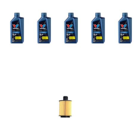 Kit filtro olio e 5L compatibile con Alfa Romeo Spider (939) 1.8 JTB 147kw dal 2009
