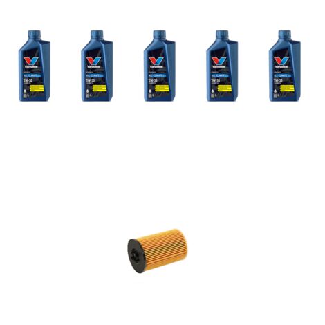Kit filtro olio e 5L compatibile con Audi A3 (8V1,8VK) 1.6 TDI 81kw dal 2013