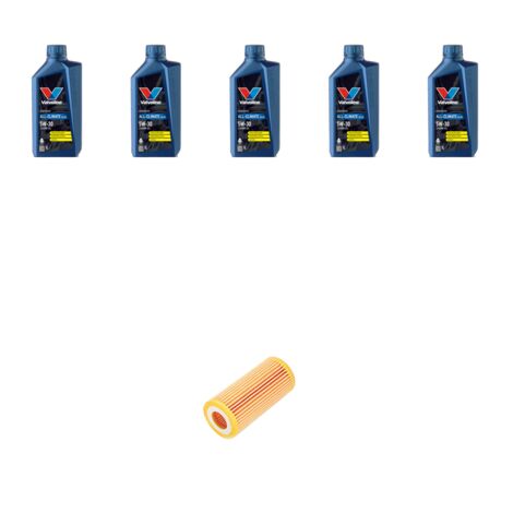 Kit filtro olio e 5L compatibile con Audi A3 (8V1,8VK) 1.8 TFSI 125kw dal 2013
