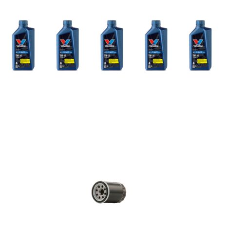 Kit filtro olio e 5L compatibile con Audi A4 (B6,B7) 1.8 20v turbo 120kw dal 2002 al 2008
