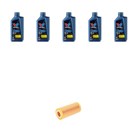 Kit filtro olio e 5L compatibile con Audi A4 (B6,B7) 2.0 TFSI 125kw dal 2007 al 2008