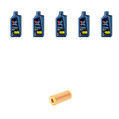 Kit filtro olio e 5L compatibile con Audi A4 (B6,B7) 2.0 TFSI 162kw dal 2005 al 2008