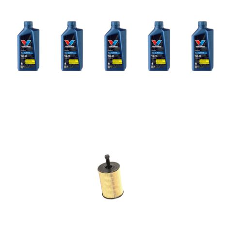 Kit filtro olio e 5L compatibile con Audi A4 (B8) 2.0 tdi 125kw dal 2008 al 20012