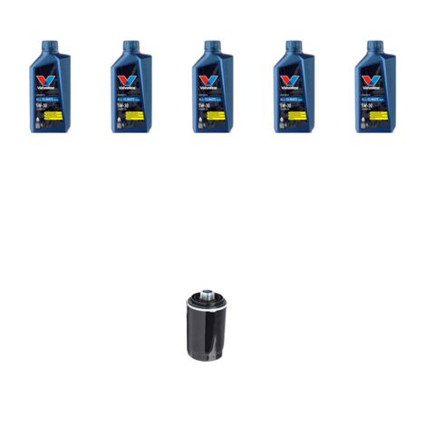 Kit filtro olio e 5L compatibile con Audi A4 (B8) 2.0 tfsi 132 kw dal 2008