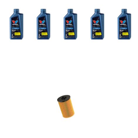 Kit filtro olio e 5L compatibile con Audi A4 (B9) 2.0 tdi 120kw dal 2016