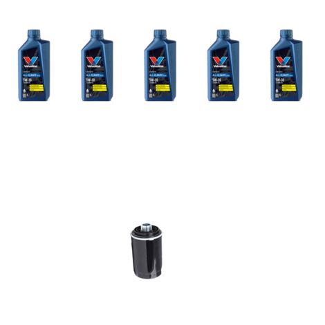 Kit filtro olio e 5L compatibile con Audi A5 (8T3,8F7,8TA) 1.8 tfsi 118kw dal 2009