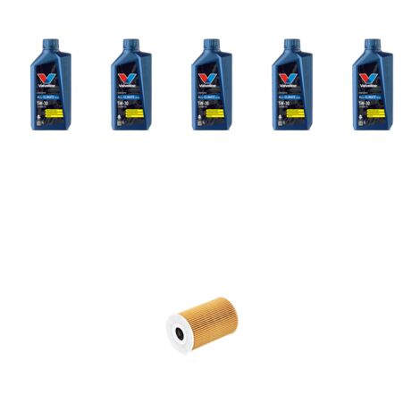 Kit filtro olio e 5L compatibile con Audi Q3 (8UB,8UG) 2.0 tdi 130kw dal 2011