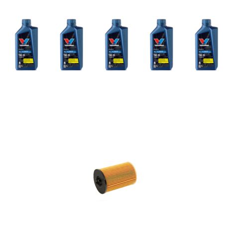 Kit filtro olio e 5L compatibile con Audi Q3 (F3B,F3N) 2.0 40 tdi 140kw dal 2018