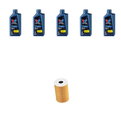Kit filtro olio e 5L compatibile con Audi Q5 (8RB) 2.0 tdi 130kw dal 2012