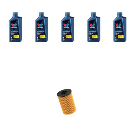 Kit filtro olio e 5L compatibile con Audi Q5 II (FYB,FYG) 2.0 tdi 110kw dal 2017