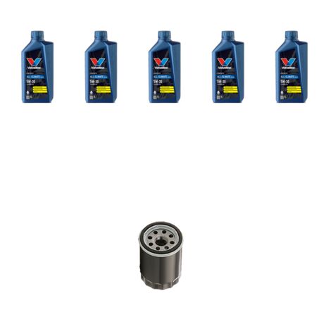 Kit filtro olio e 5L compatibile con Audi TT (8N3) 1.8 20v 180kw dal 2005 al 2006