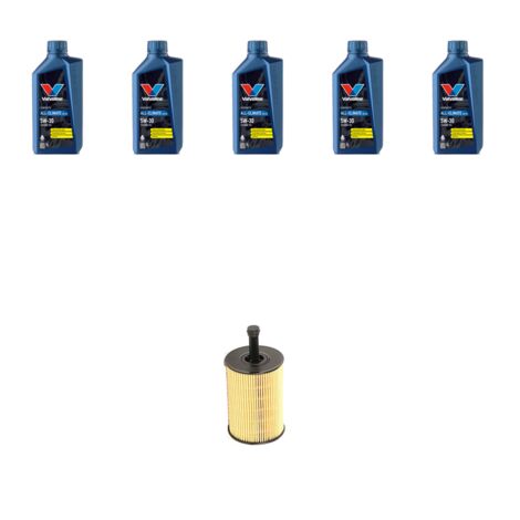 Kit filtro olio e 5L compatibile con Audi TT II (8J3) 2.0 tdi 125kw dal 2008