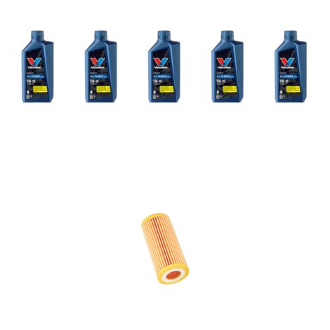 Kit filtro olio e 5L compatibile con Bmw Serie 1 (E81,E82,E87,E88) 120i 115kw dal 2007 al 2012