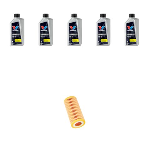 Kit filtro olio e 5L compatibile con Bmw Serie 1 (F20,F21) 114I 75kw dal 2012
