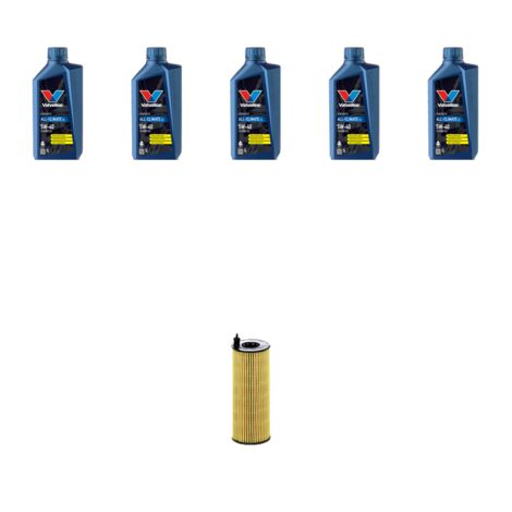 Kit filtro olio e 5L compatibile con Bmw Serie 1 (F20,F21) 118d 110kw dal 2015