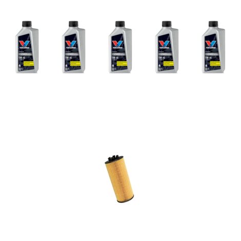 Kit filtro olio e 5L compatibile con Bmw Serie 2 (F45,F46) 218d 110kw dal 2014