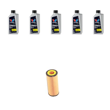 Kit filtro olio e 5L compatibile con Bmw serie 3 (E46) 320d 100kw dal 1998 al 2001