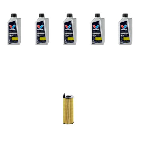 Kit filtro olio e 5L compatibile con Bmw serie 3 (F30, F80,F31) 320I 135kw dal 2012 al 2018