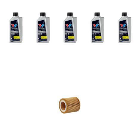 Kit filtro olio e 5L compatibile con Bmw serie 3 (F30, F80,F31) 320I 135kw dal 2015 al 2018