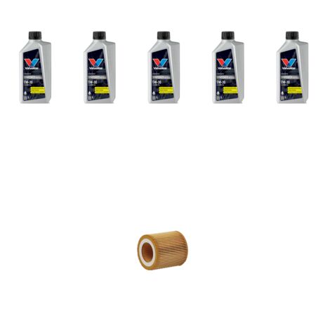 Kit filtro olio e 5L compatibile con Bmw serie 3 (F30, F80,F31) 328I 180kw dal 2011