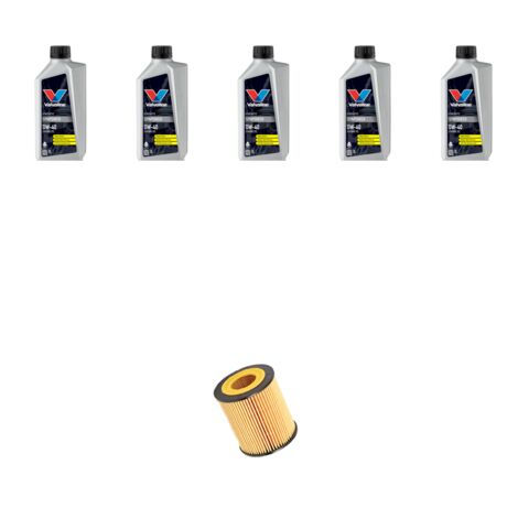 Kit filtro olio e 5L compatibile con Bmw serie 5 (F10, F11, F18) 528I 180kw dal 2011