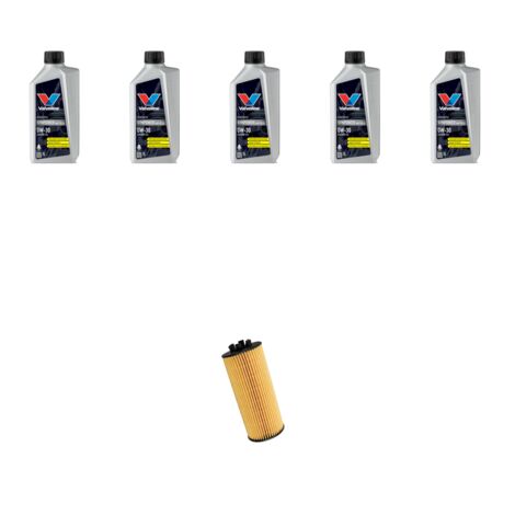 Kit filtro olio e 5L compatibile con bmw x1 (F48) 18i 100kw dal 2015