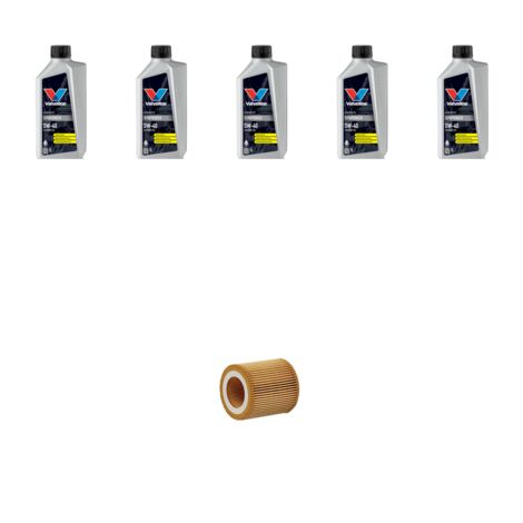 Kit filtro olio e 5L compatibile con Bmw x3 (E83) 2.0i 110kw dal 2005 al 2010