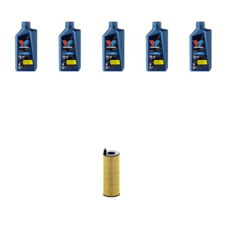 Kit filtro olio e 5L compatibile con Bmw x3 (F25) 20dx 140kw dal 2014 al 2017