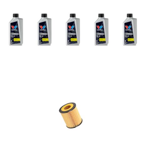 Kit filtro olio e 5L compatibile con Bmw x3 (F25) 20ix 135kw dal 2011 al 2017