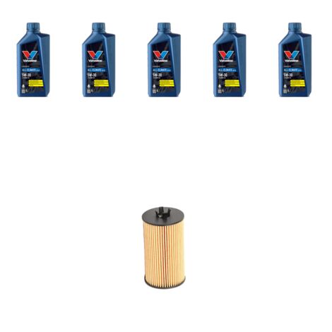 Kit filtro olio e 5L compatibile con Chevrolet Aveo II 1.6 85kw dal 2011