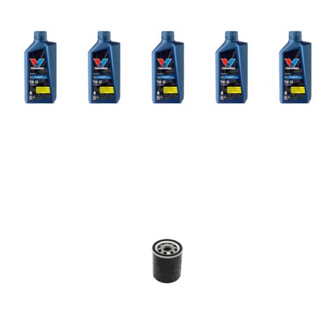 Kit filtro olio e 5L compatibile con Chevrolet Captiva 2.4 100kw dal 2006 al 2011