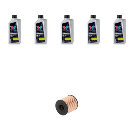 Kit filtro olio e 5L compatibile con Citroen C4 II 1.4 Vti 70kw dal 2010