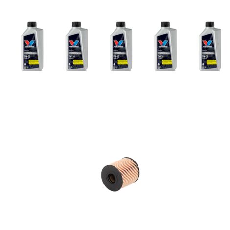 Kit filtro olio e 5L compatibile con Citroen C5 Aircross 1.6 thp 16v 110kw dal 2019