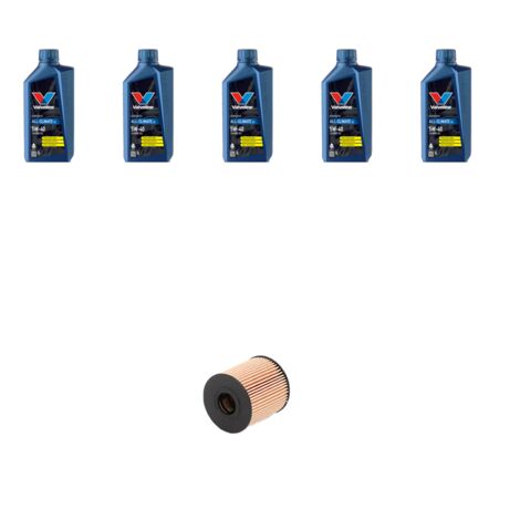 Kit filtro olio e 5L compatibile con Citroen C5 III 1.8 16v 92kw dal 2008