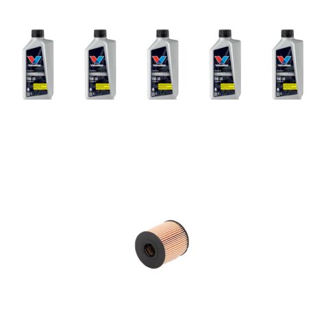 Kit filtro olio e 5L compatibile con Citroen Ds3 1.6 16v turbo 115kw dal 2010