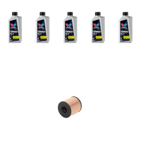 Kit filtro olio e 5L compatibile con Citroen Ds4 1.6 THP 115kw dal 2011
