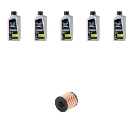 Kit filtro olio e 5L compatibile con Citroen Ds4 1.6 THP 121kw dal 2015