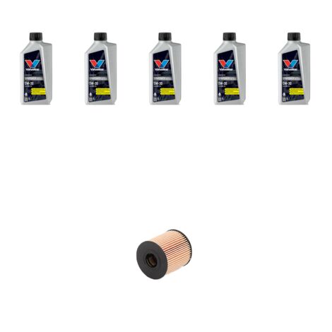 Kit filtro olio e 5L compatibile con Citroen Ds5 1.6 Thp 115kw dal 2011