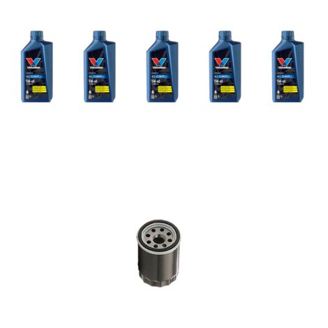 Kit filtro olio e 5L compatibile con Citroen Xsara Picasso 2.0 16v 100kw 2003 al 2010