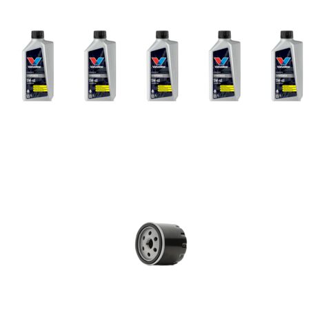 Kit filtro olio e 5L compatibile con Dacia Duster 1.5 Dci 66kw dal 2010