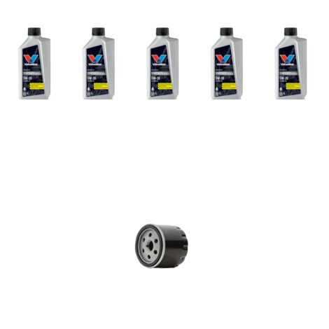 Kit filtro olio e 5L compatibile con Dacia Duster 1.6 16v 77kw dal 2010