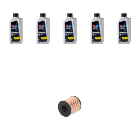 Kit filtro olio e 5L compatibile con Ds3 1.6 16v 115kw dal 2010