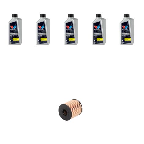 Kit filtro olio e 5L compatibile con Ds3 1.6 THP 153kw dal 2015