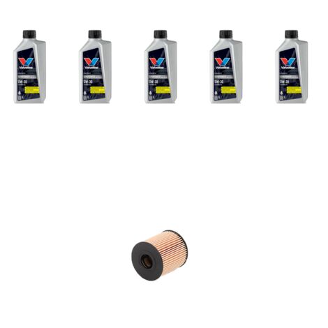 Kit filtro olio e 5L compatibile con Ds5 1.6 THP 121kw dal 2012